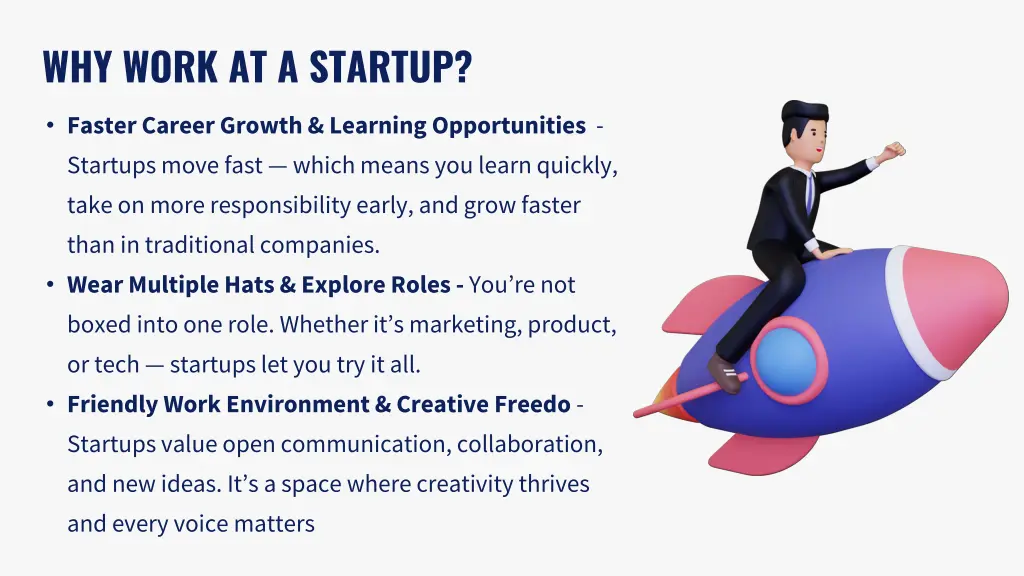 why work at a startup