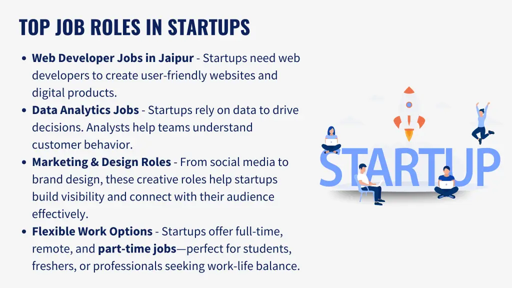 top job roles in startups