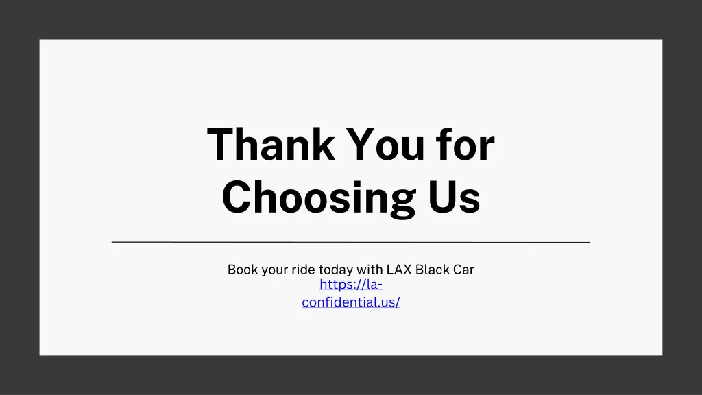 thank you for choosing us