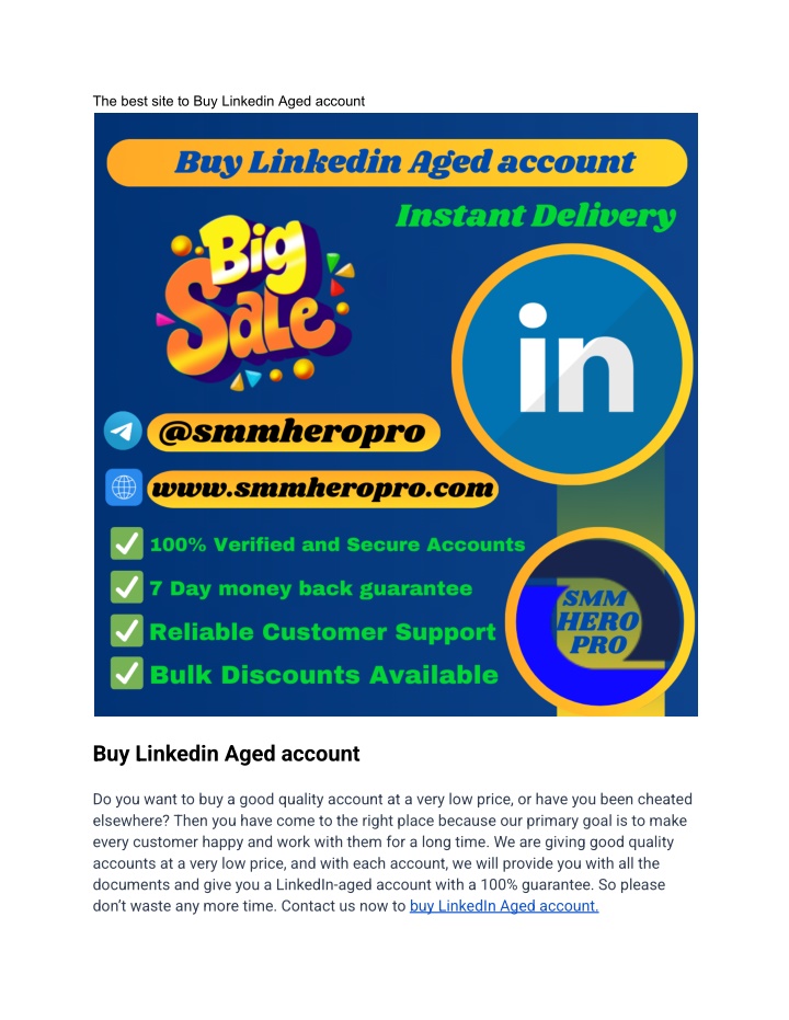 the best site to buy linkedin aged account