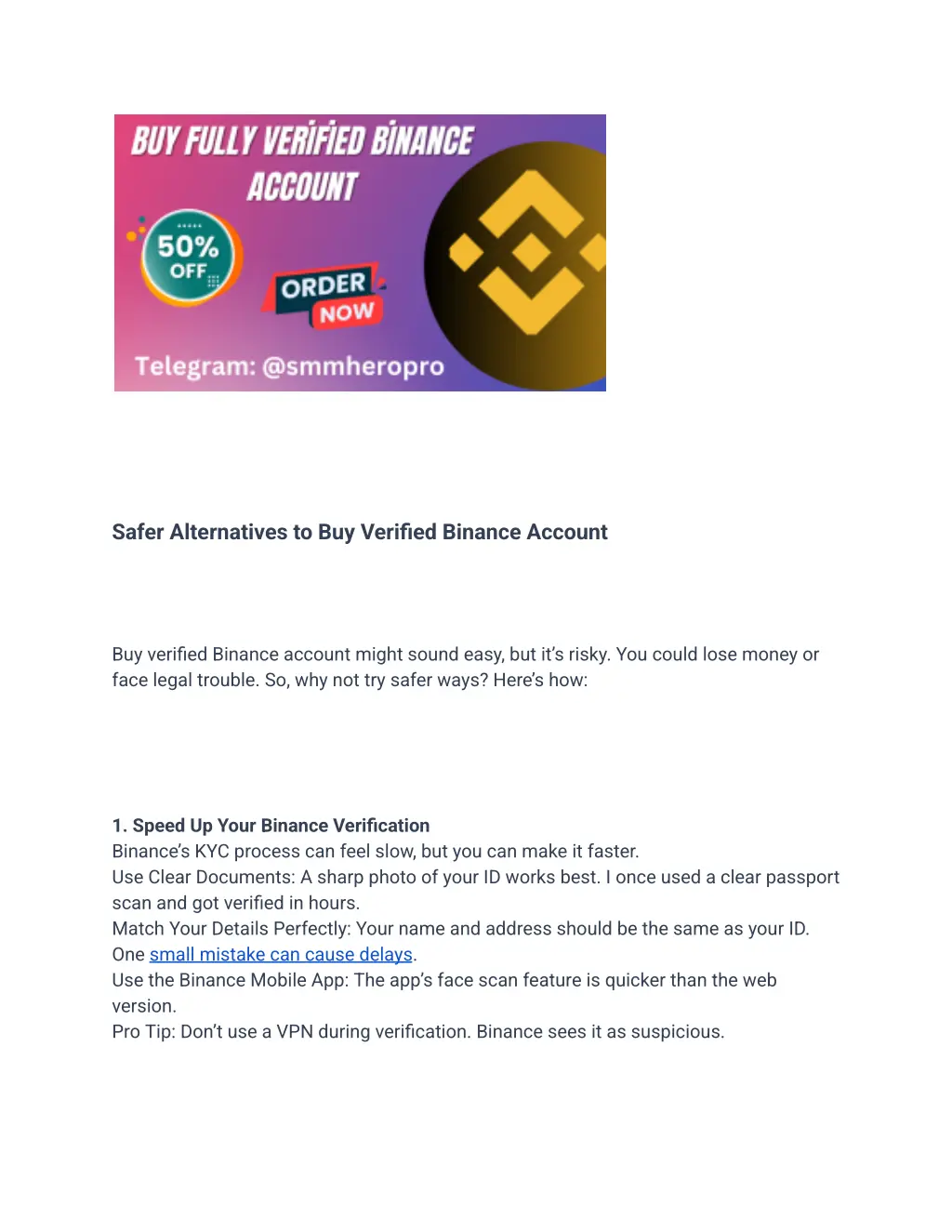 safer alternatives to buy verified binance account