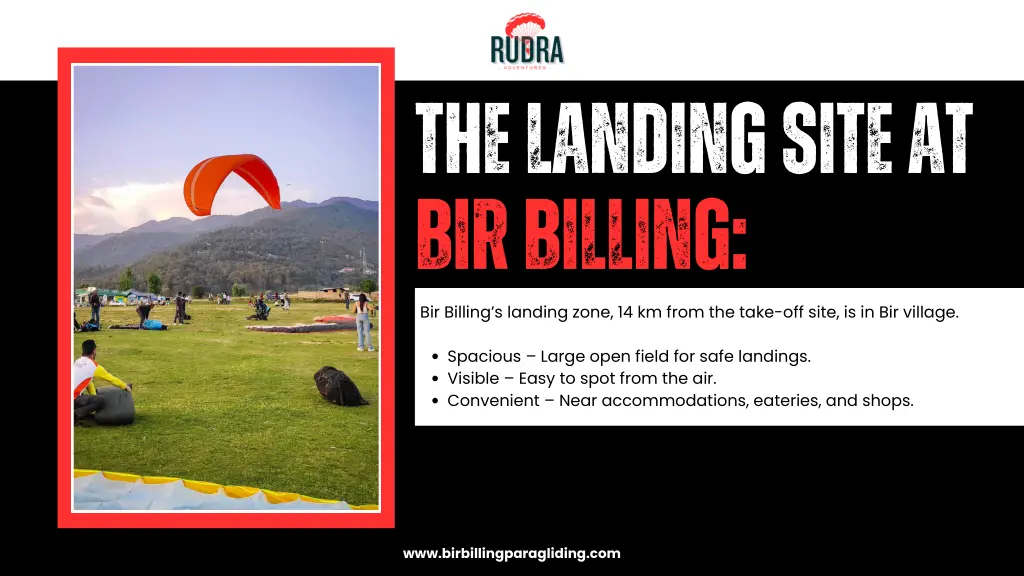 the landing site at
