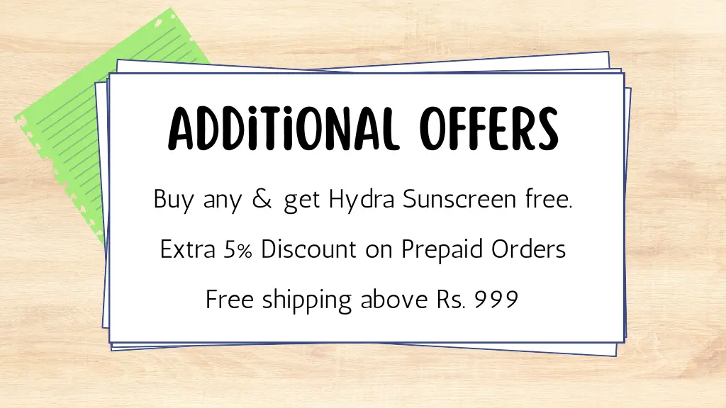 additional offers