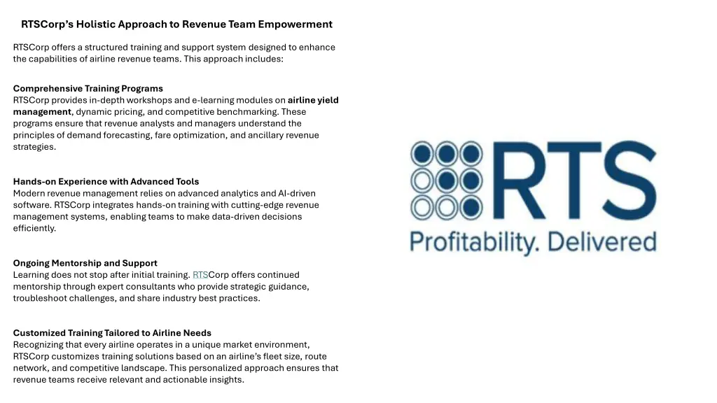 rtscorp s holistic approach to revenue team