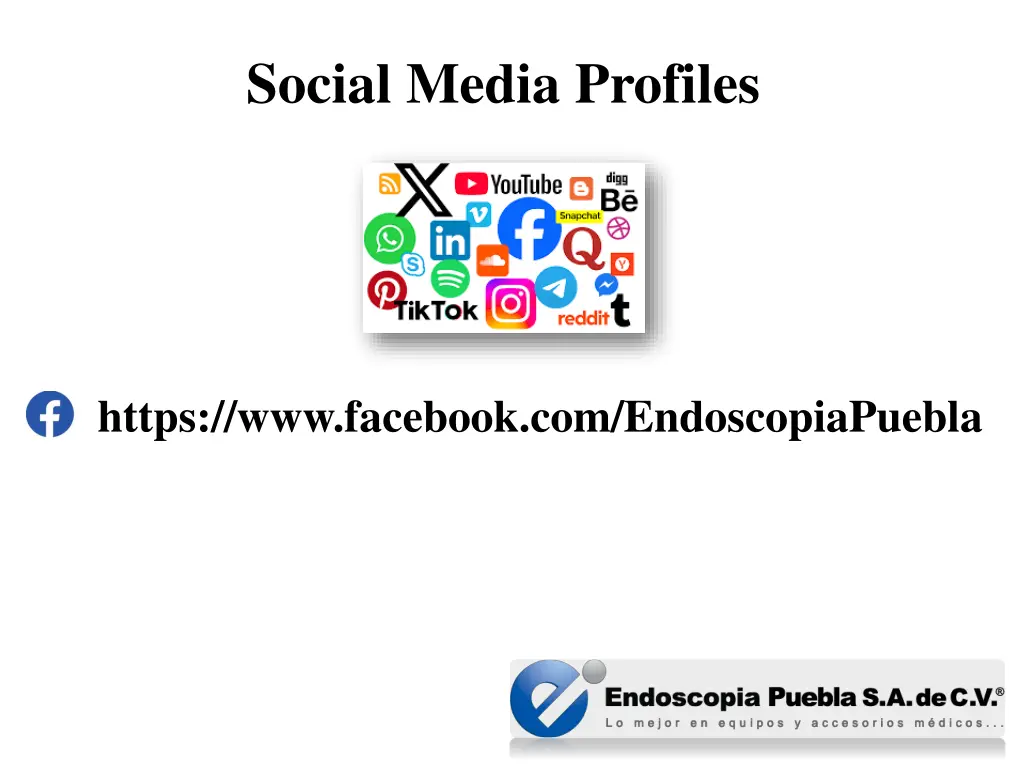 social media profiles