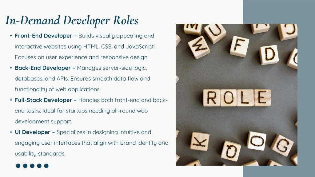 in demand developer roles