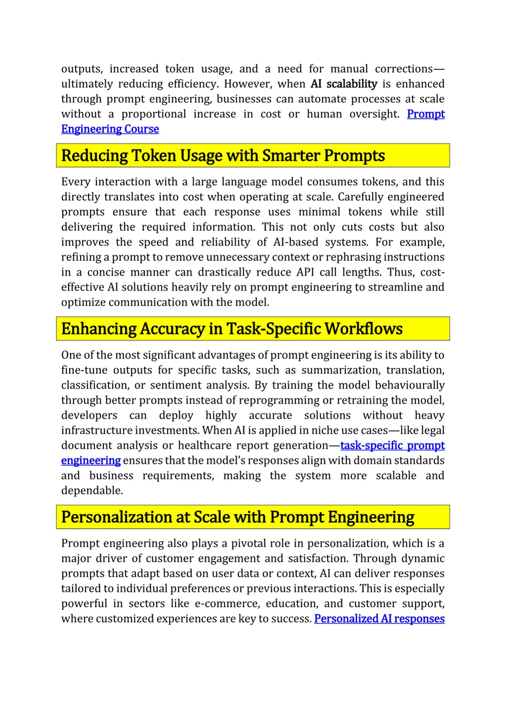 outputs increased token usage and a need