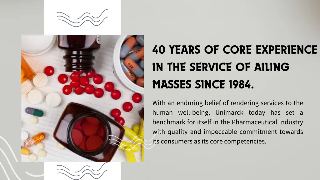40 years of core experience in the service