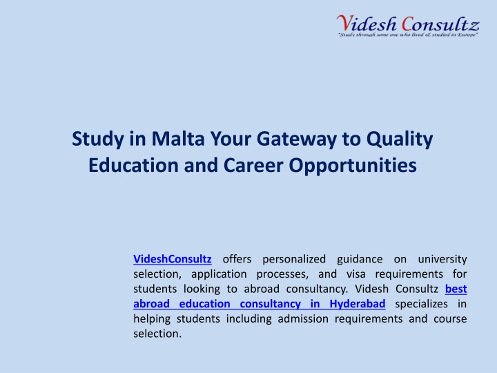 study in malta your gateway to quality education