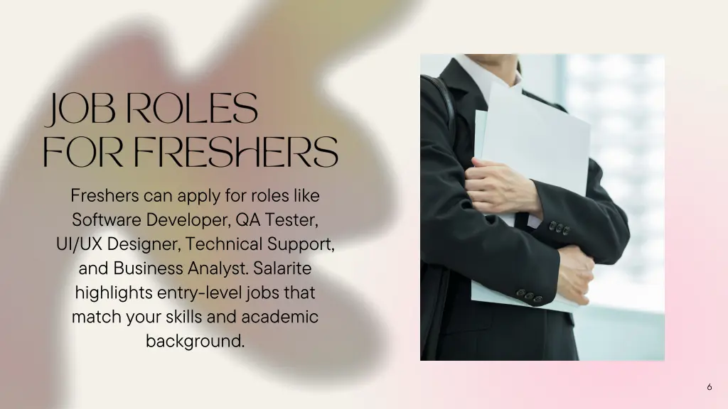 freshers can apply for roles like software