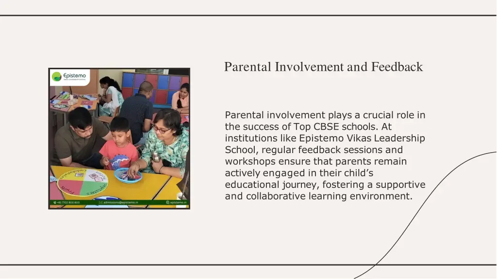 parental involvement and feedback
