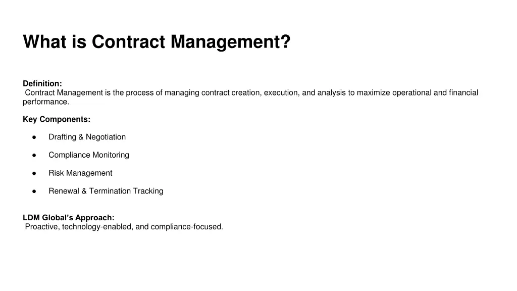 what is contract management