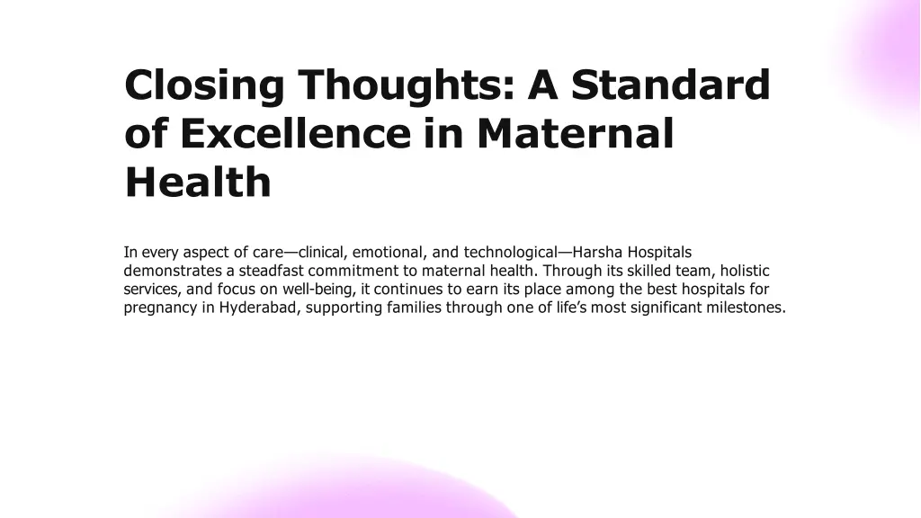 closing thoughts a standard of excellence