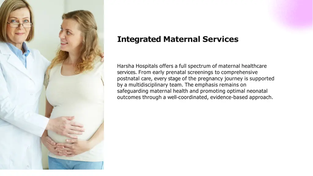 integrated maternal services