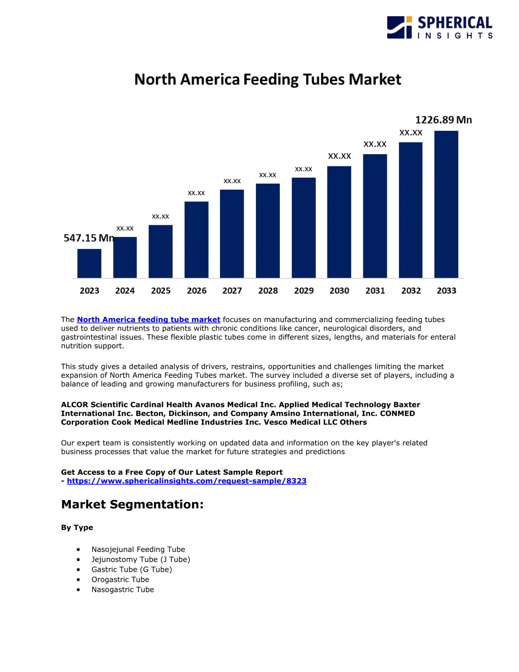 the north america feeding tube market focuses