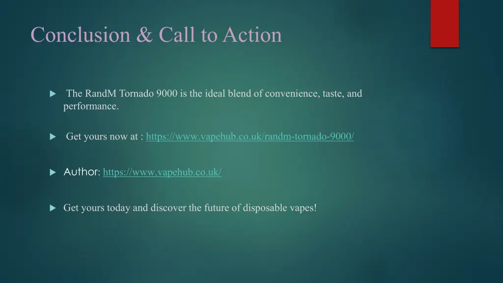 conclusion call to action