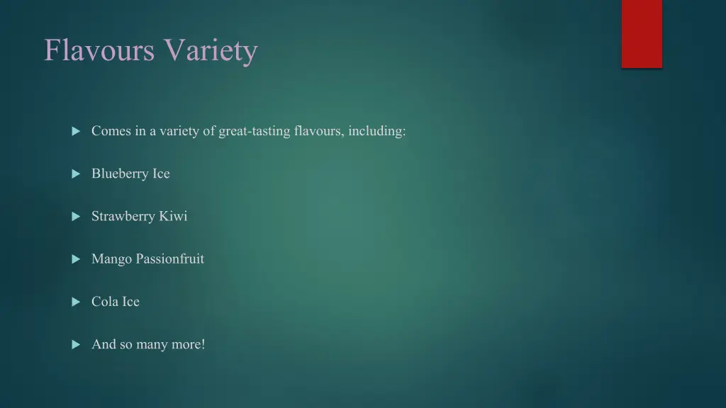 flavours variety
