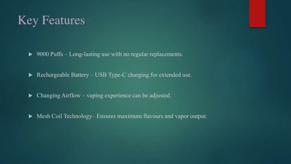 key features