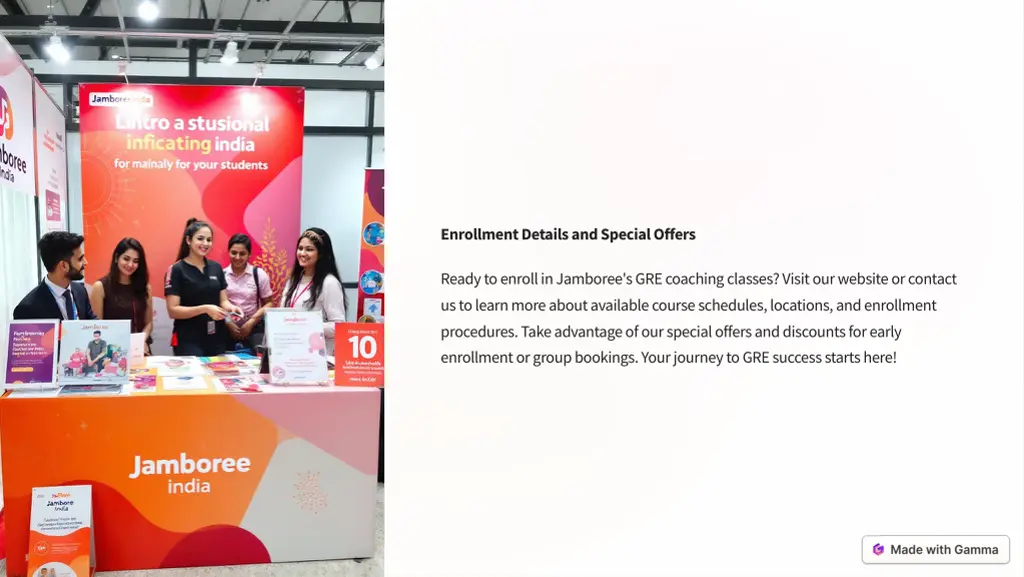 enrollment details and special offers