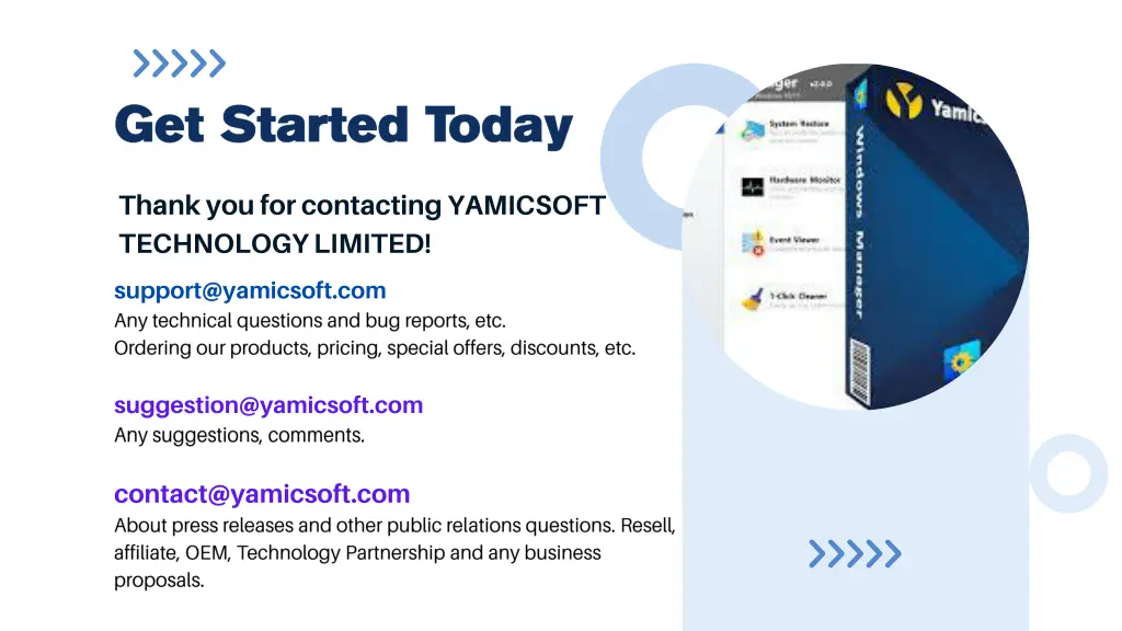 thank you for contacting yamicsoft technology