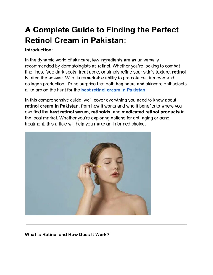 a complete guide to finding the perfect retinol