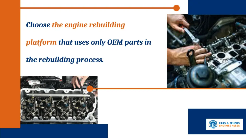 choose the engine rebuilding