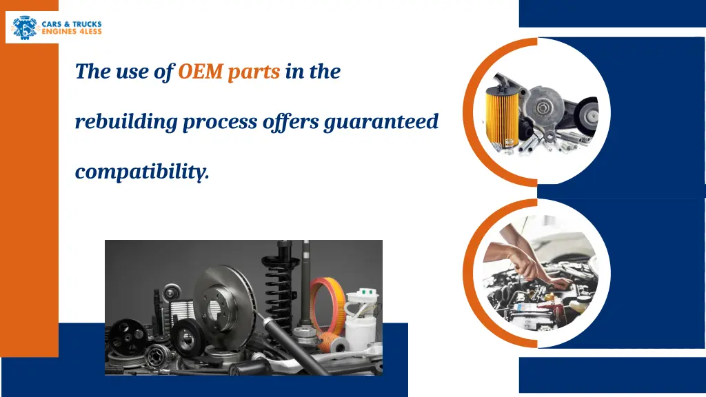 the use of oem parts in the