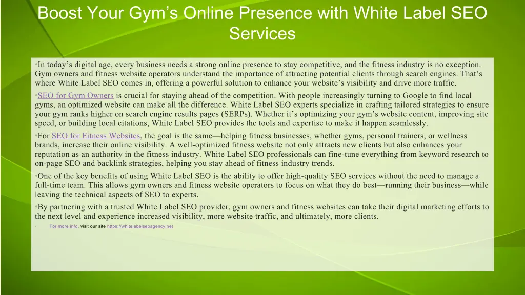 boost your gym s online presence with white label
