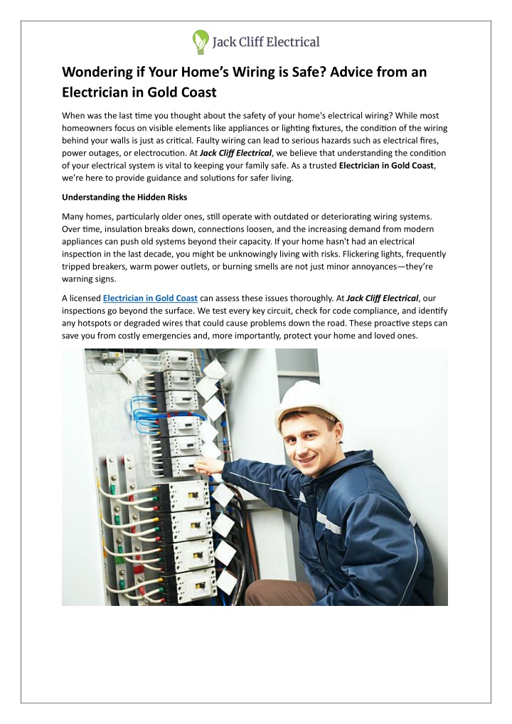 wondering if your home s wiring is safe advice