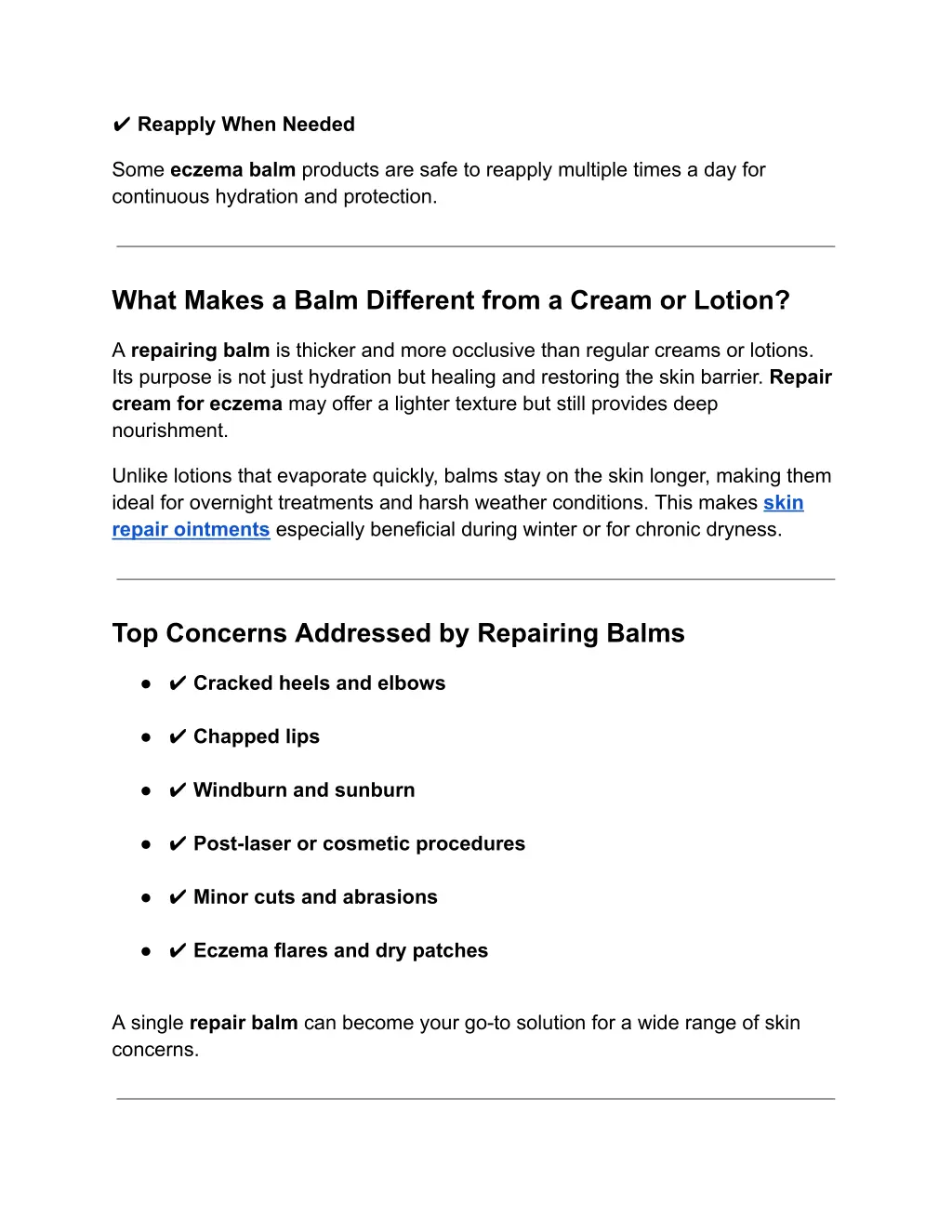 reapply when needed
