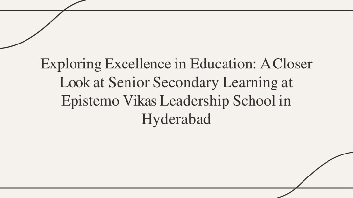exploring excellence in education a closer look