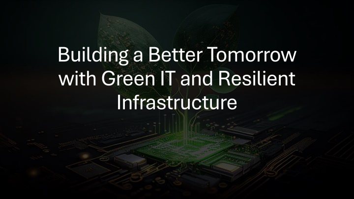 building a better tomorrow with green
