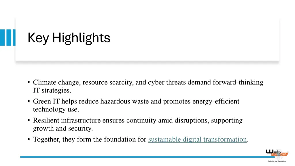 key highlights