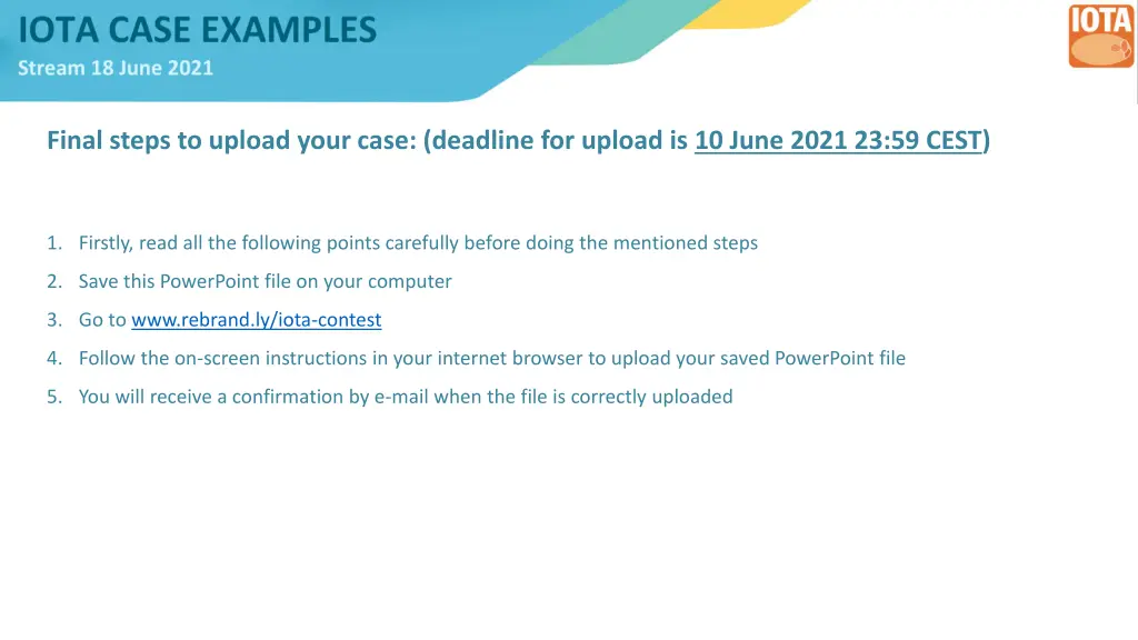 final steps to upload your case deadline