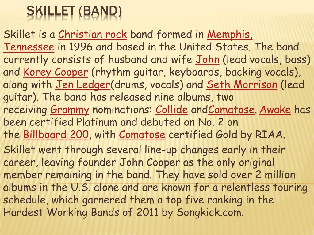 skillet band