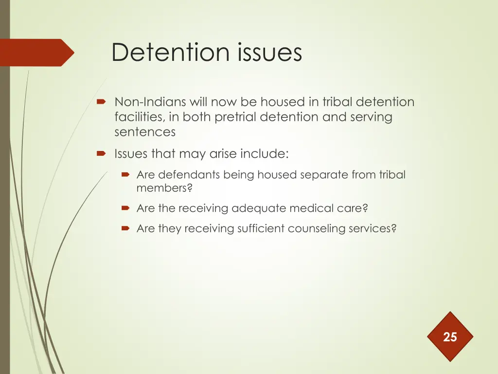 detention issues