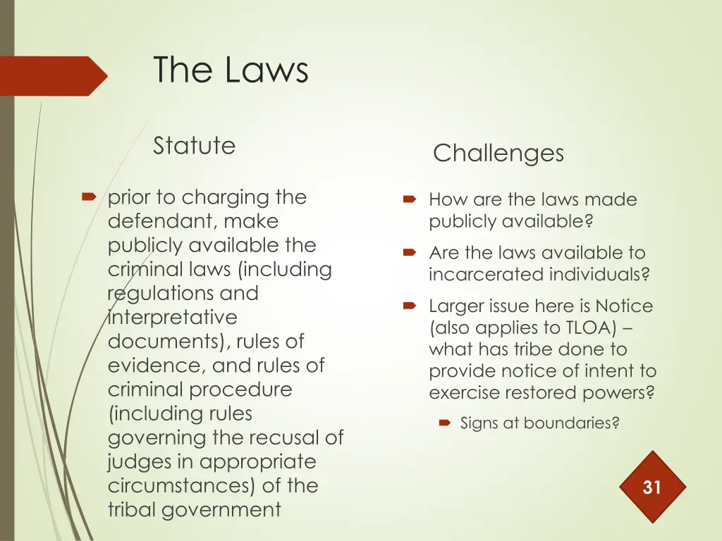 the laws