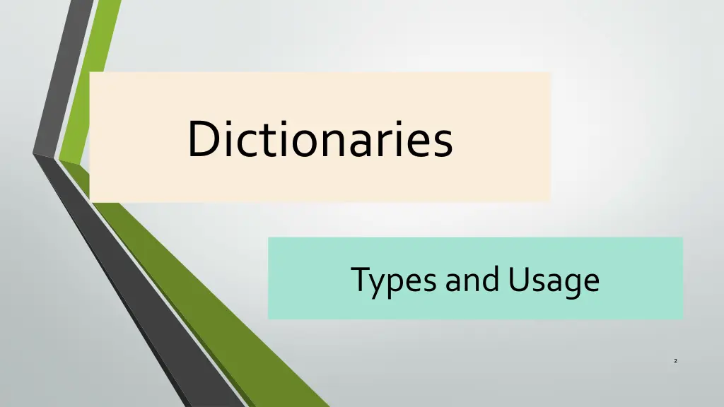 dictionaries