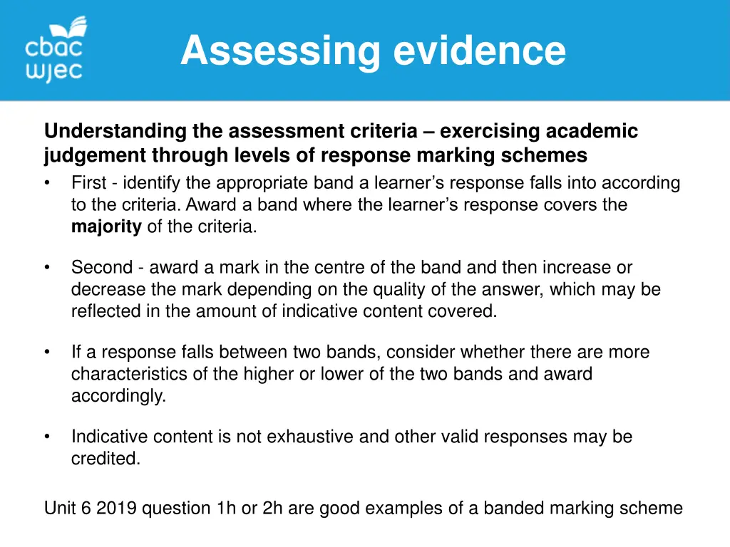 assessing evidence 2