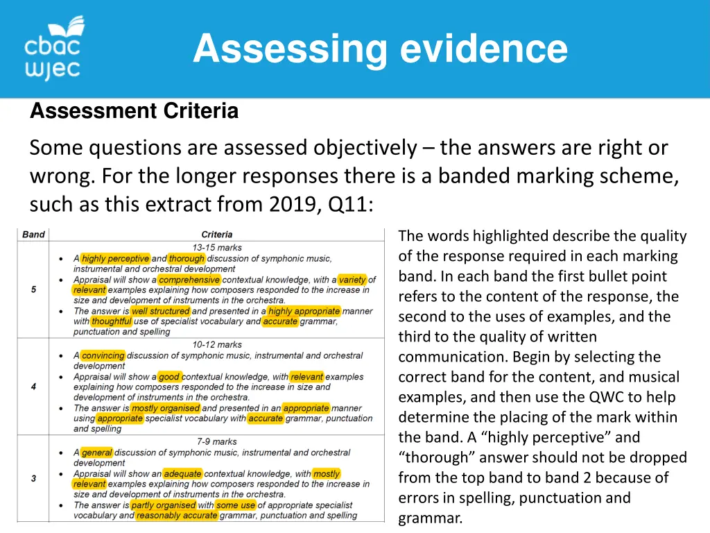 assessing evidence 7