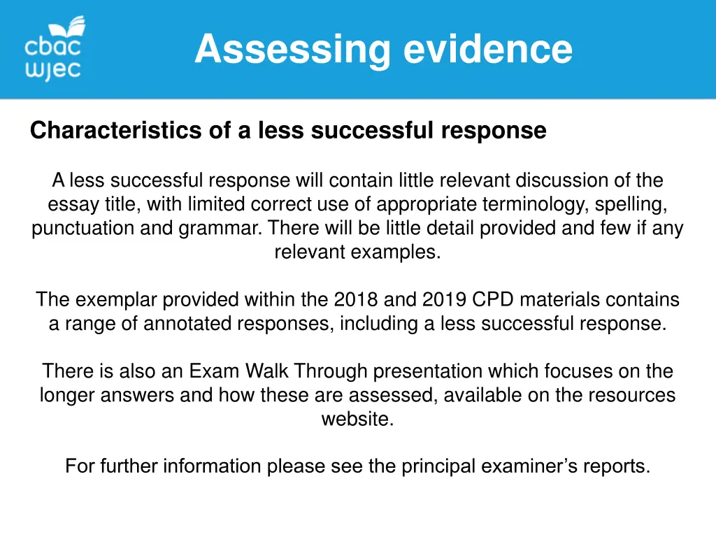 assessing evidence 9