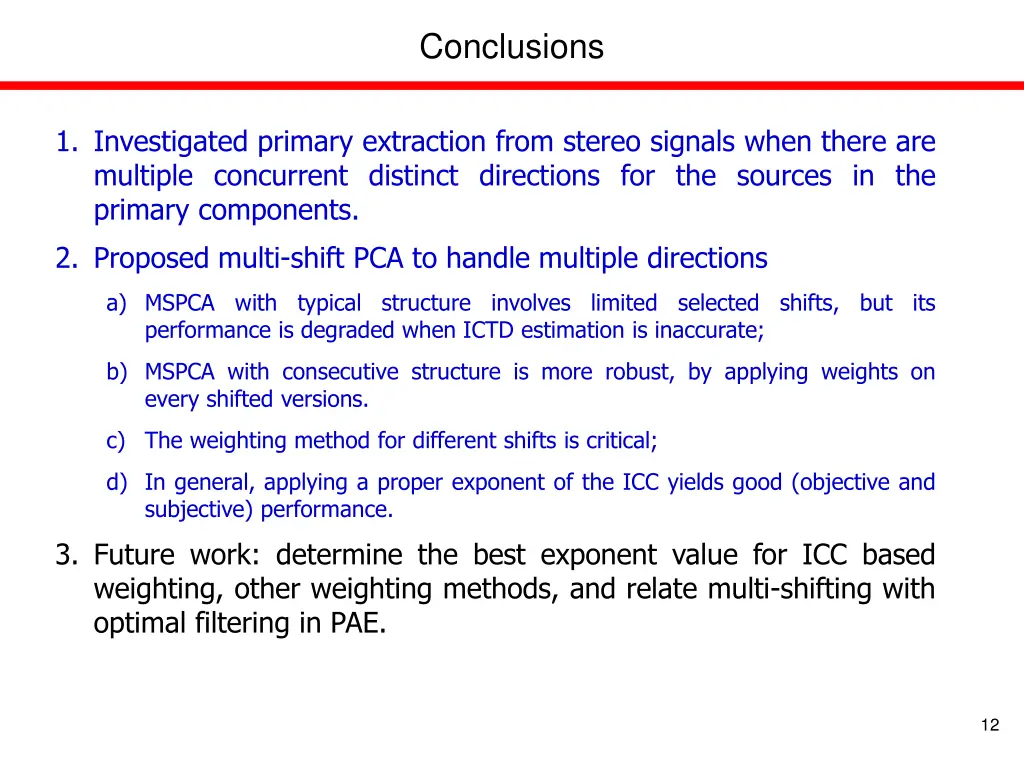 conclusions