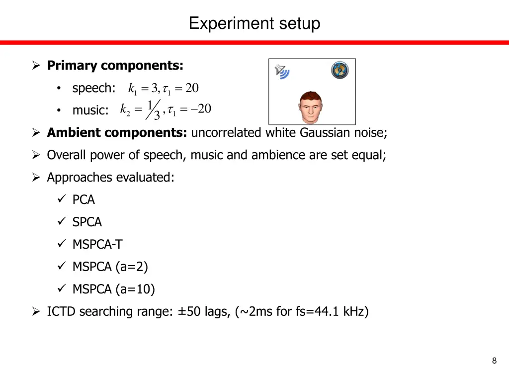 experiment setup