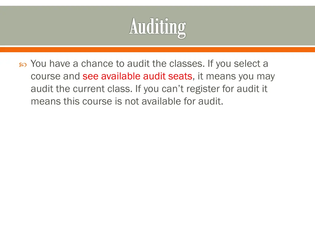 auditing
