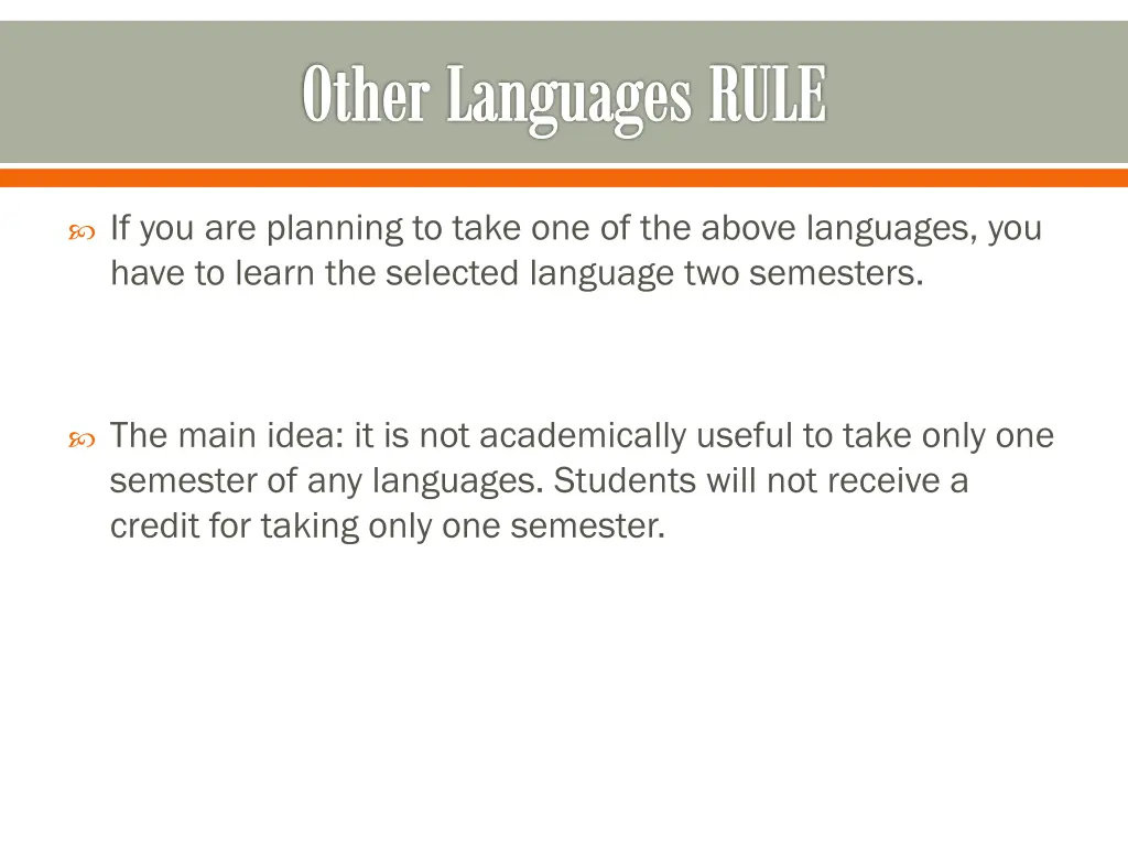 other languages rule