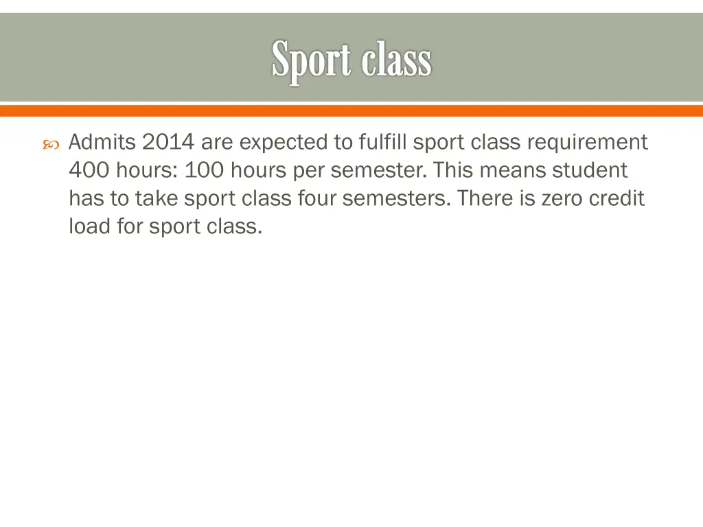 sport class