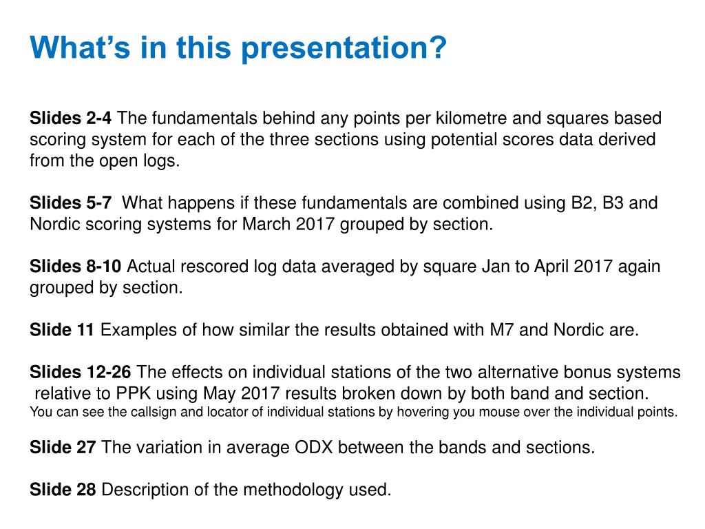 what s in this presentation