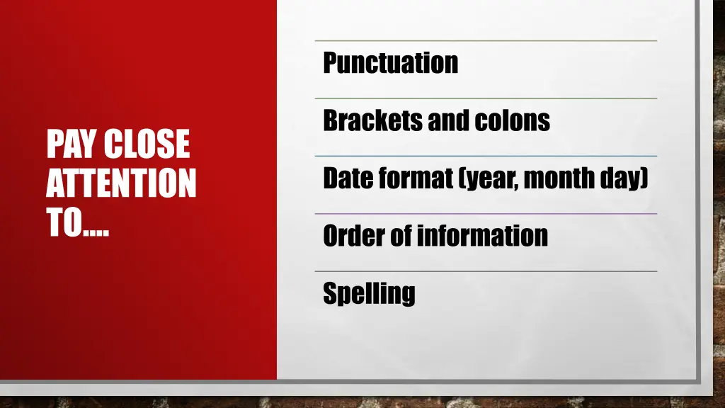 punctuation