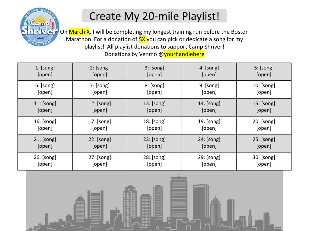 create my 20 mile playlist 2
