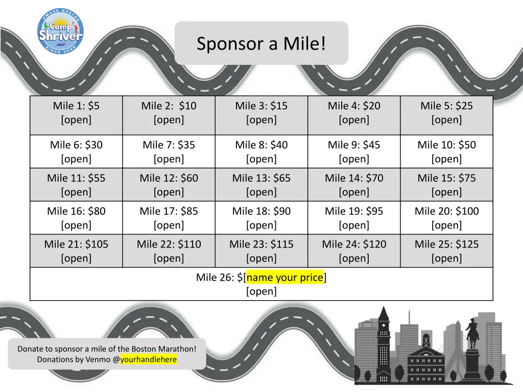 sponsor a mile 3